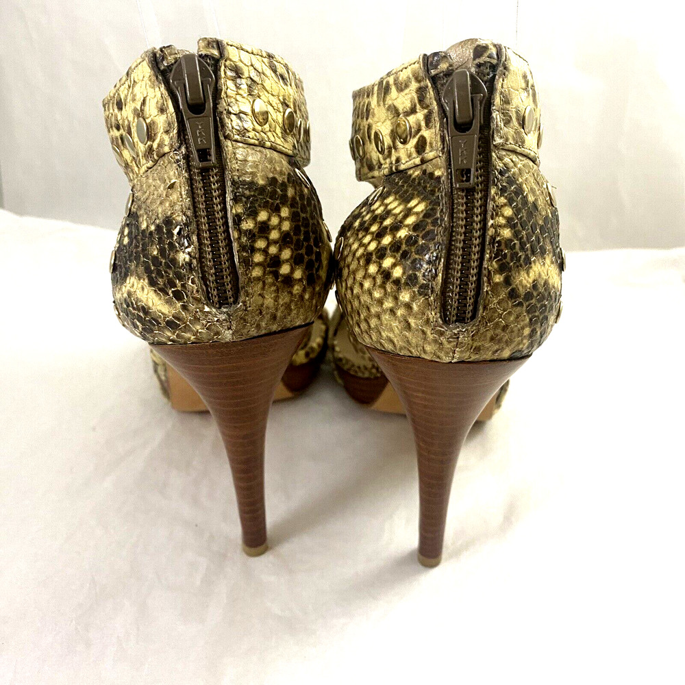 Stuart Weitzman Airforce Roccia Serpent Sandal Snake Python Platform Stu… - Picture 7 of 9